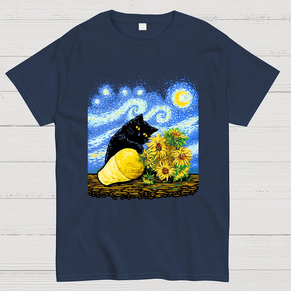 The Art Critic-Van Gogh's Starry Night  T-Shirt
