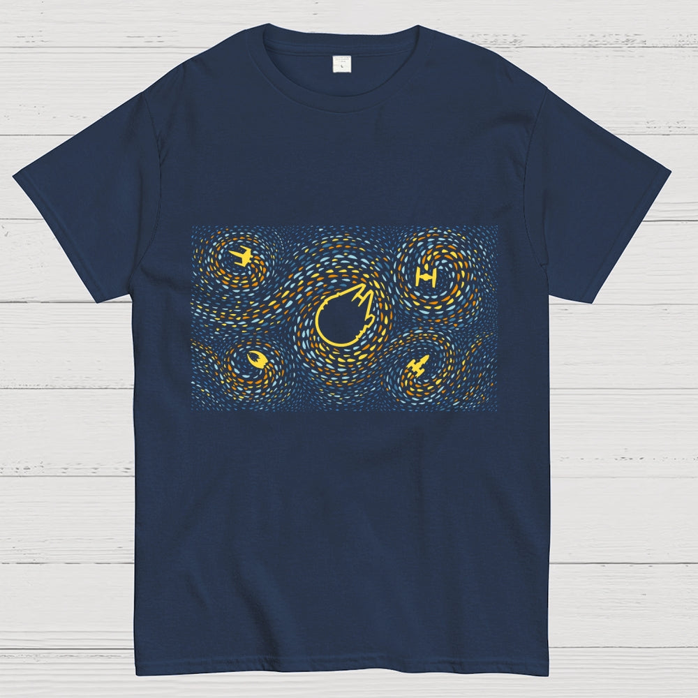 Starry Spaceships  T-Shirt