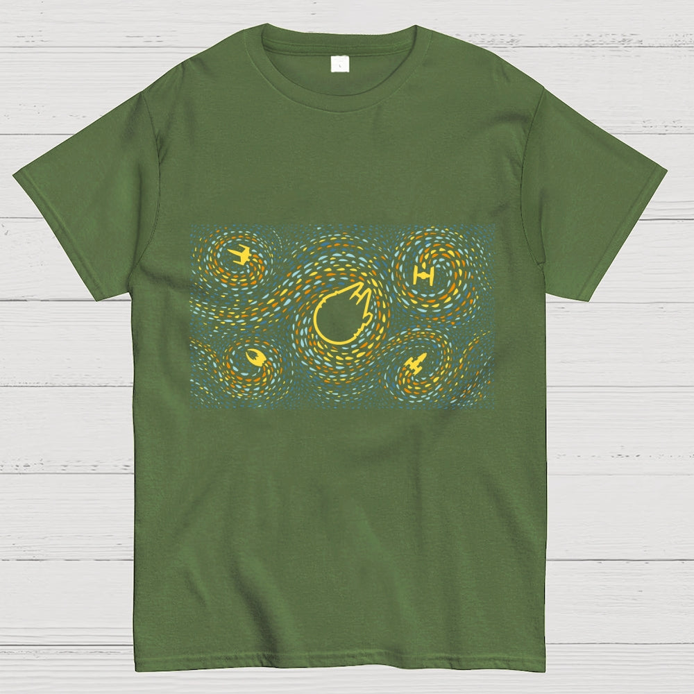 Starry Spaceships  T-Shirt
