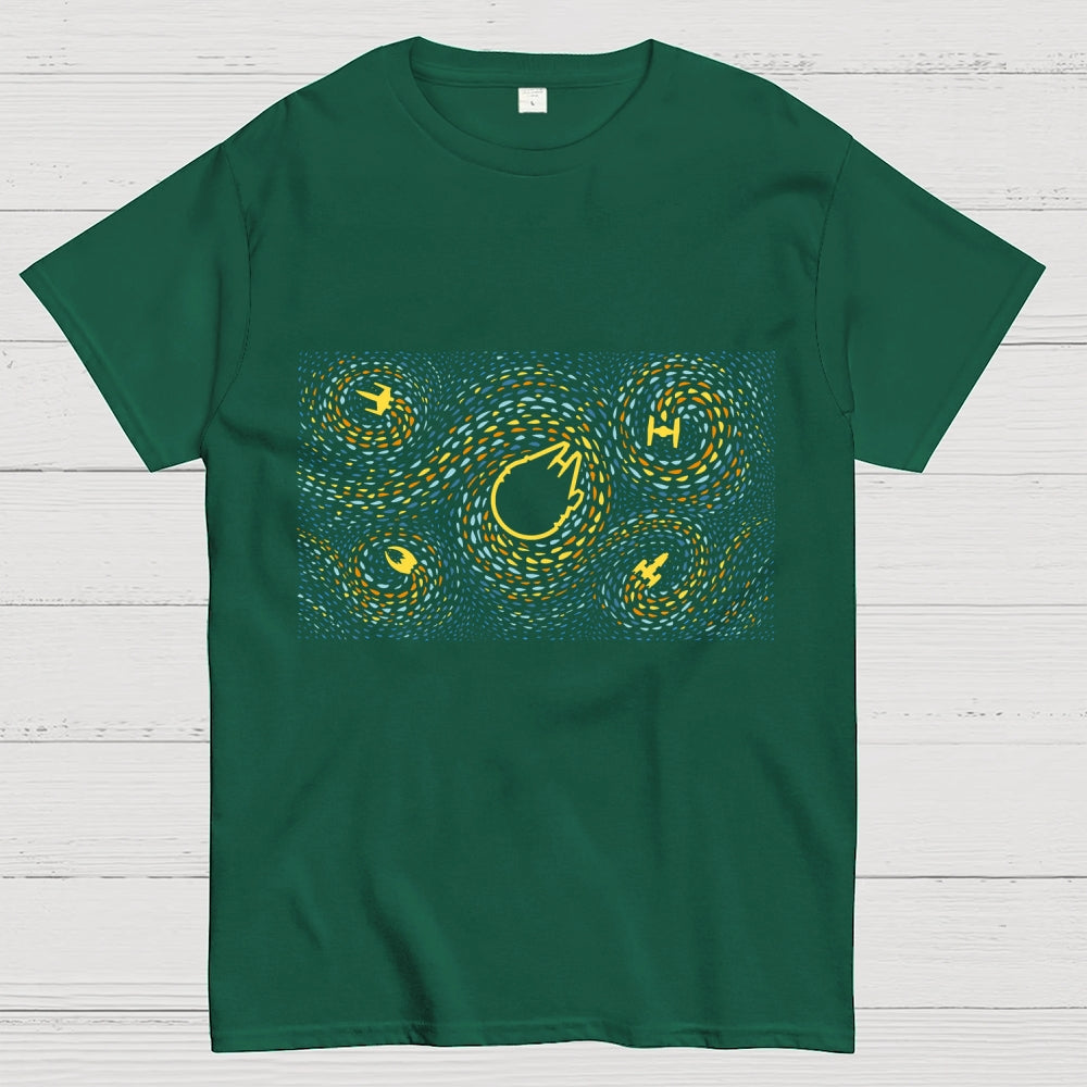 Starry Spaceships  T-Shirt