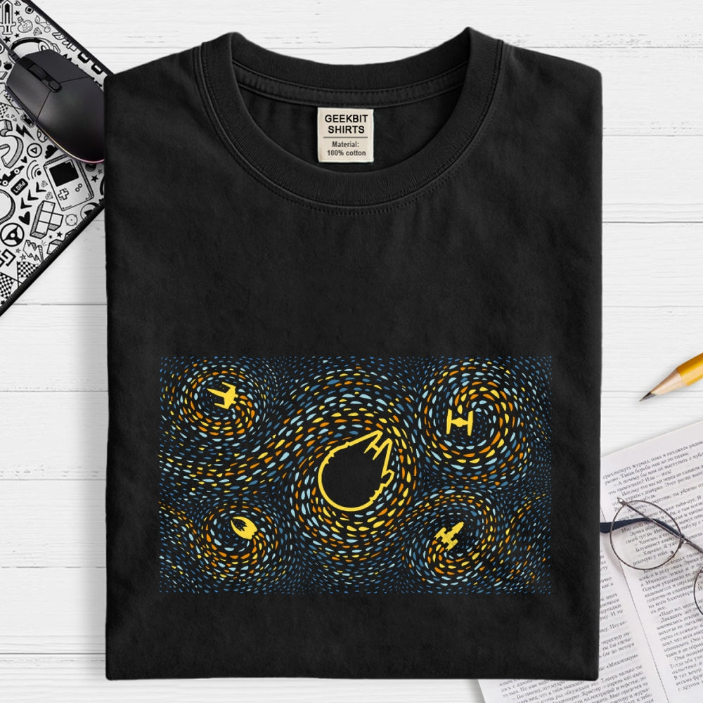 Starry Spaceships  T-Shirt
