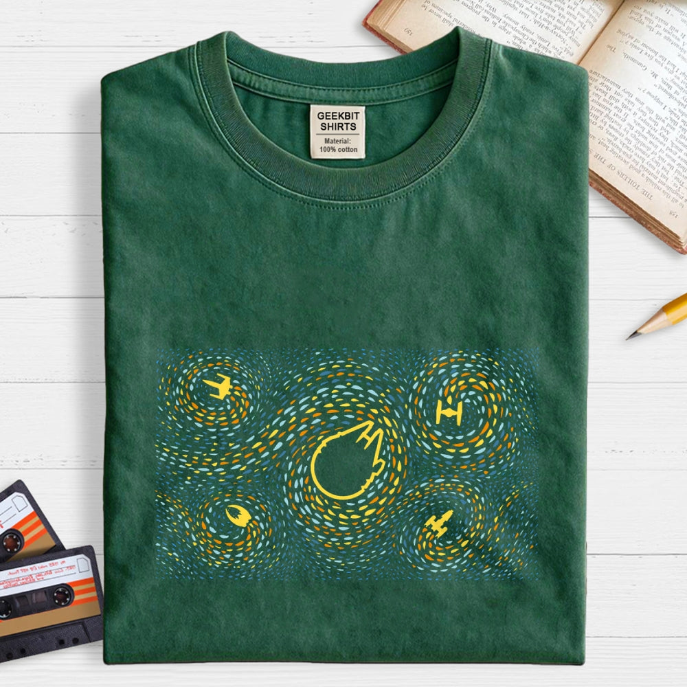Starry Spaceships  T-Shirt