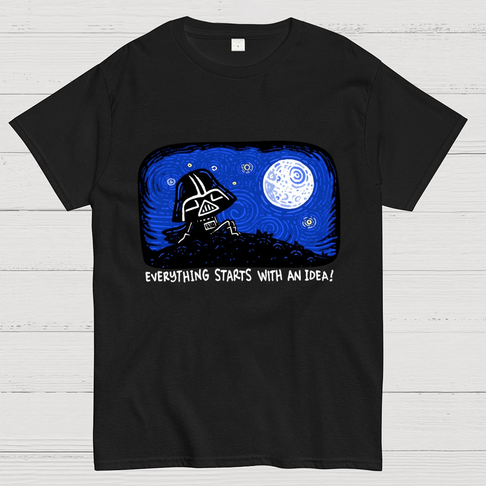 Everything Starts With An Idea — Van Gogh: The Dark Side Of The Starry Night  T-Shirt