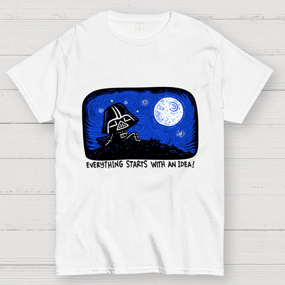 Everything Starts With An Idea — Van Gogh: The Dark Side Of The Starry Night  T-Shirt