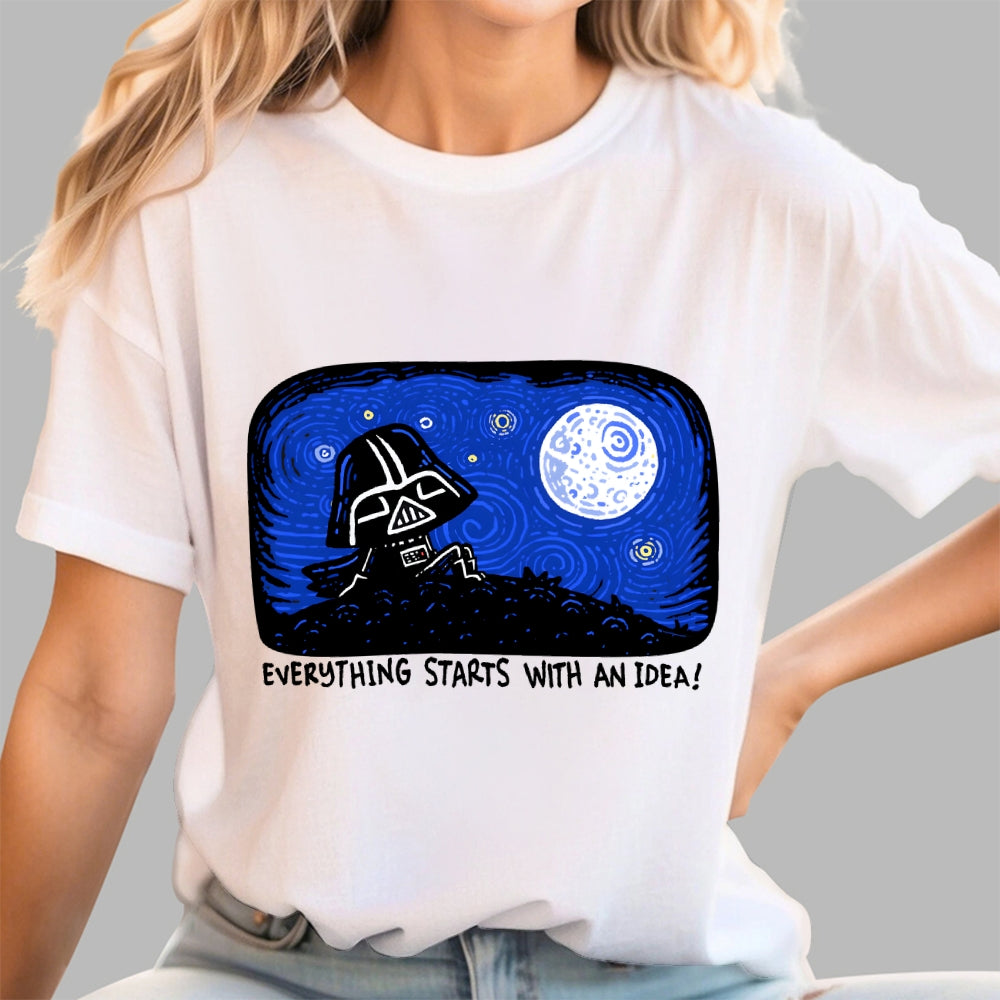 Everything Starts With An Idea — Van Gogh: The Dark Side Of The Starry Night  T-Shirt
