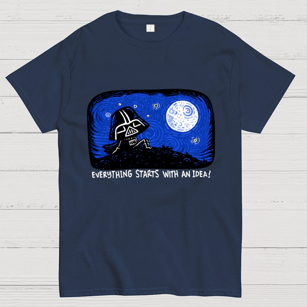 Everything Starts With An Idea — Van Gogh: The Dark Side Of The Starry Night  T-Shirt