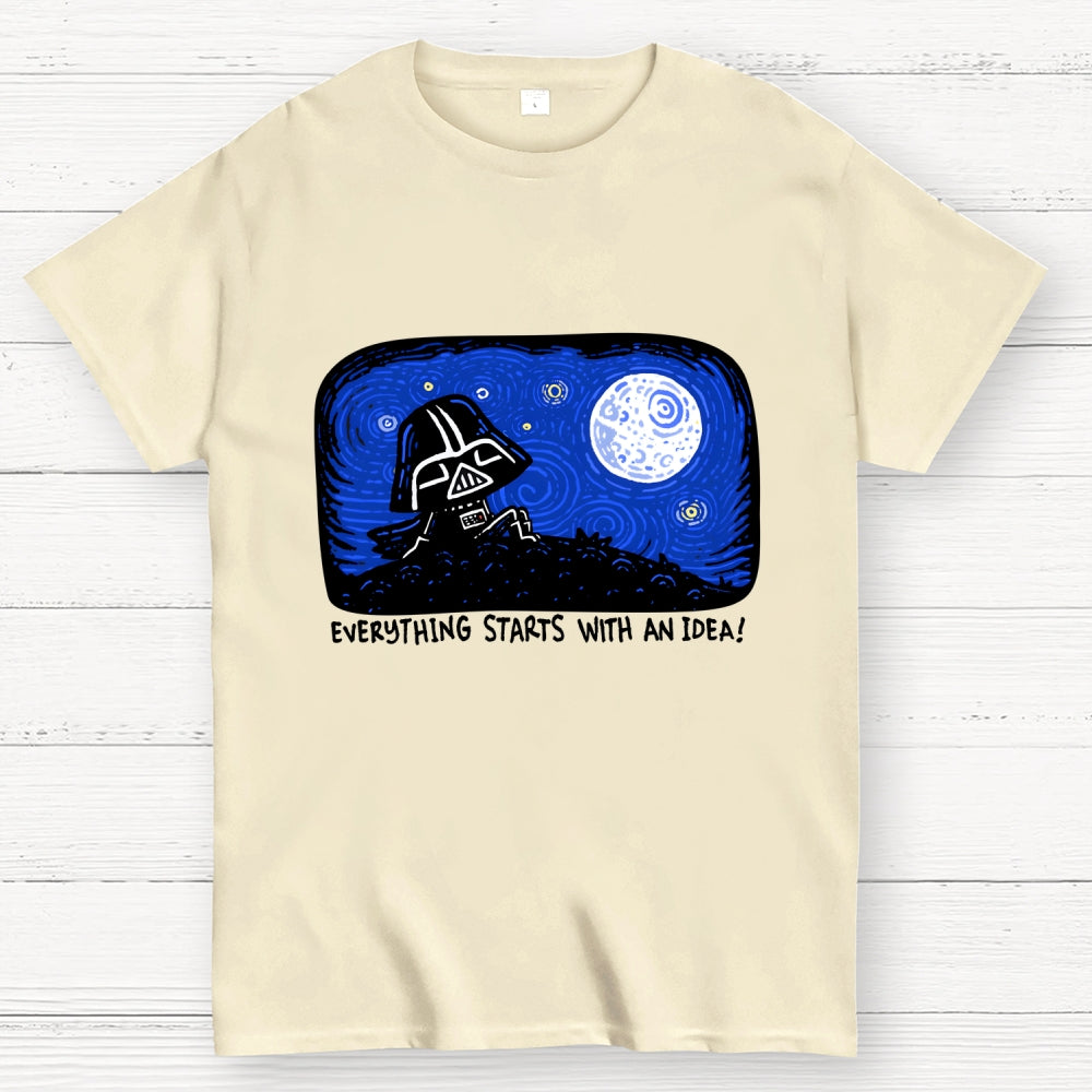 Everything Starts With An Idea — Van Gogh: The Dark Side Of The Starry Night  T-Shirt