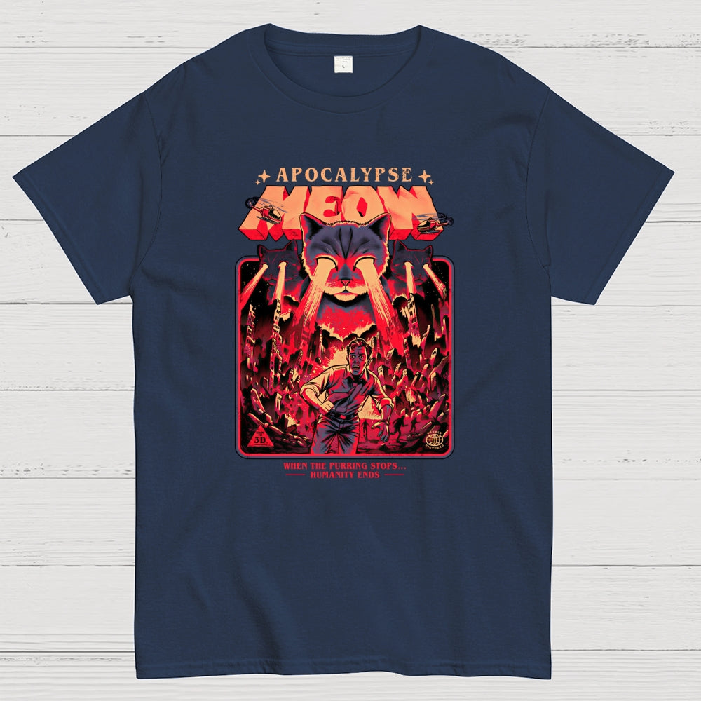 Comic T-Shirt With A Cat  T-Shirt