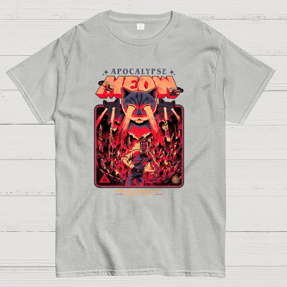 Comic T-Shirt With A Cat  T-Shirt