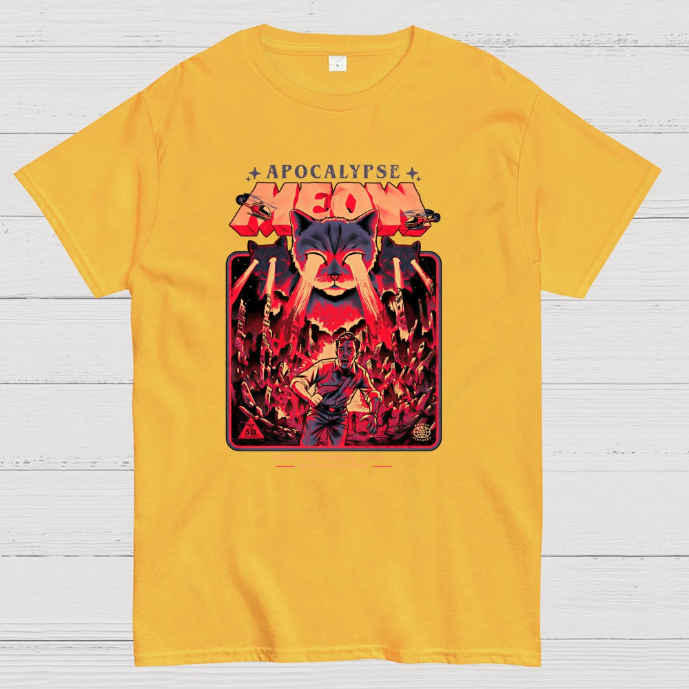 Comic T-Shirt With A Cat  T-Shirt