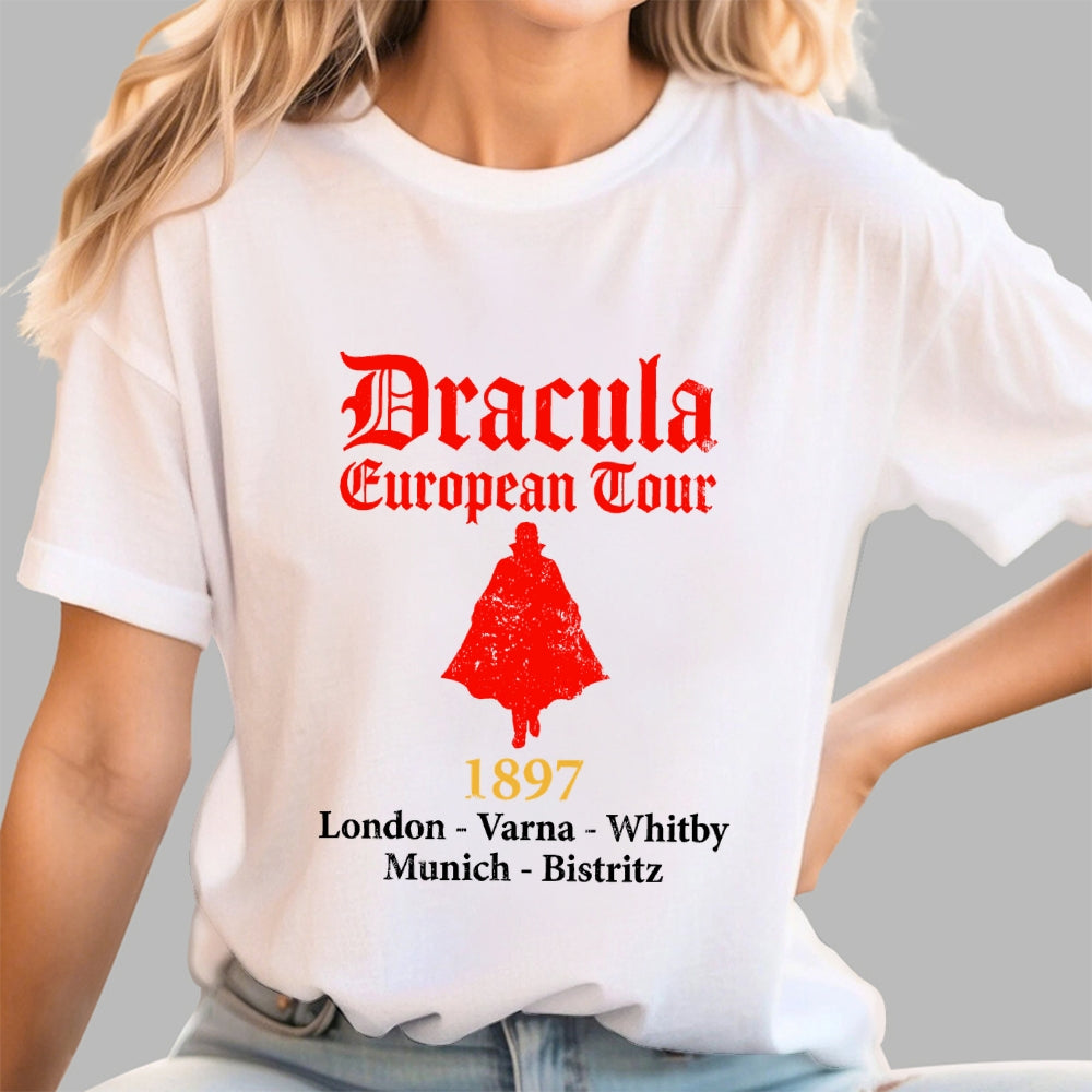 Dracula European Tour 1897 Distressed Version  T-Shirt