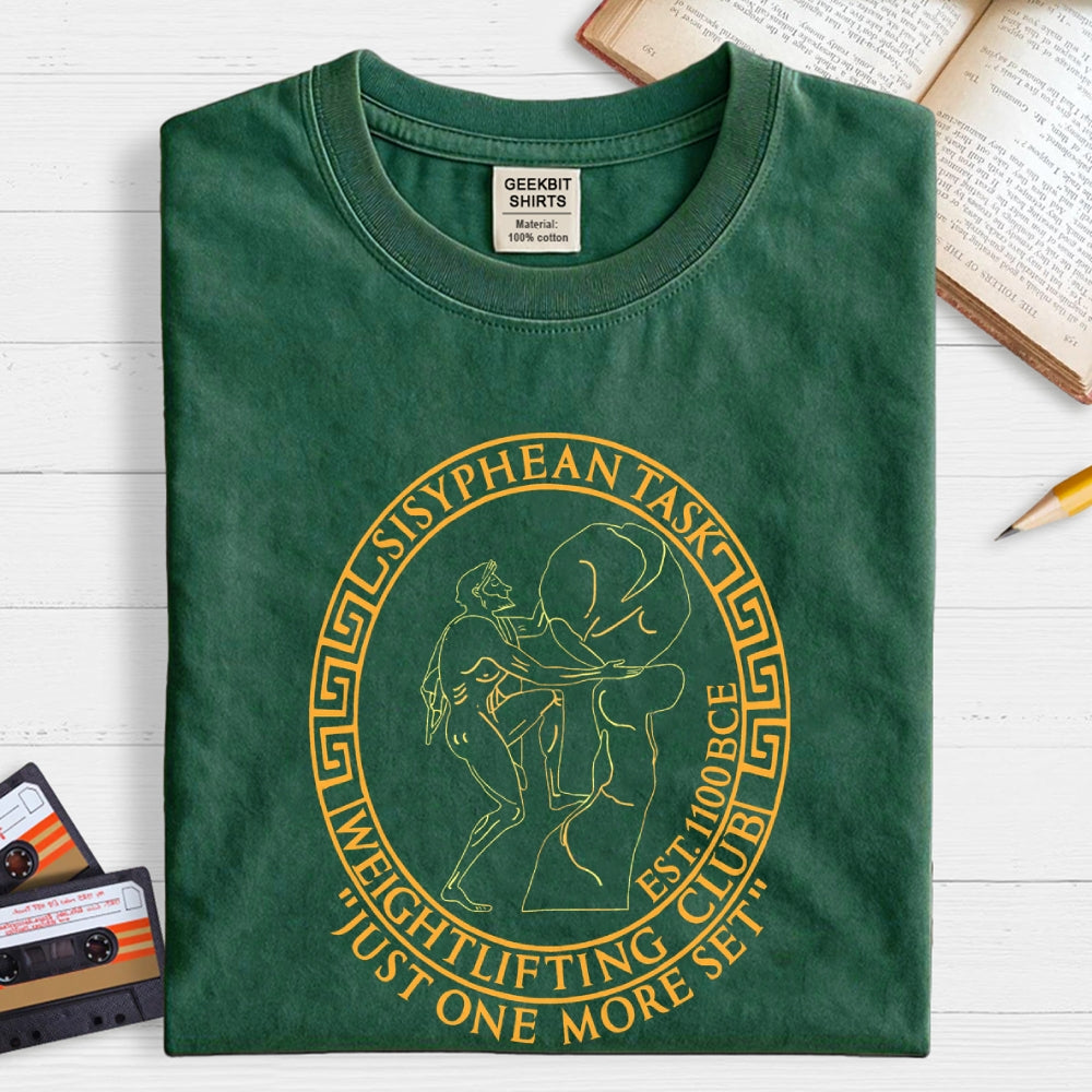 Sisyphean Task Weightlifting Club  T-Shirt