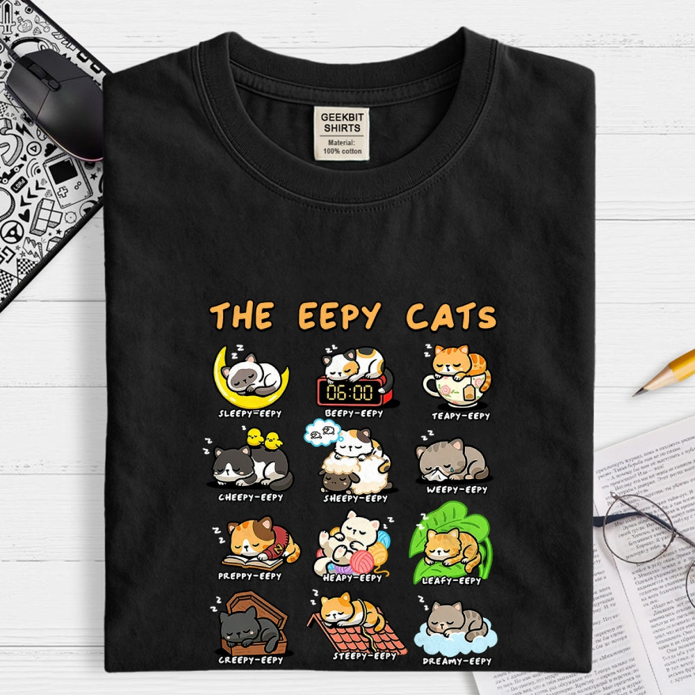 The Eepy Cats  T-Shirt