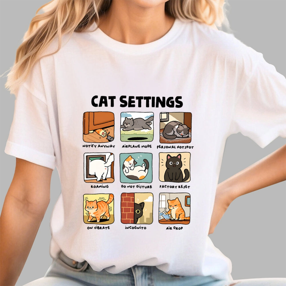 Cat Settings  T-Shirt