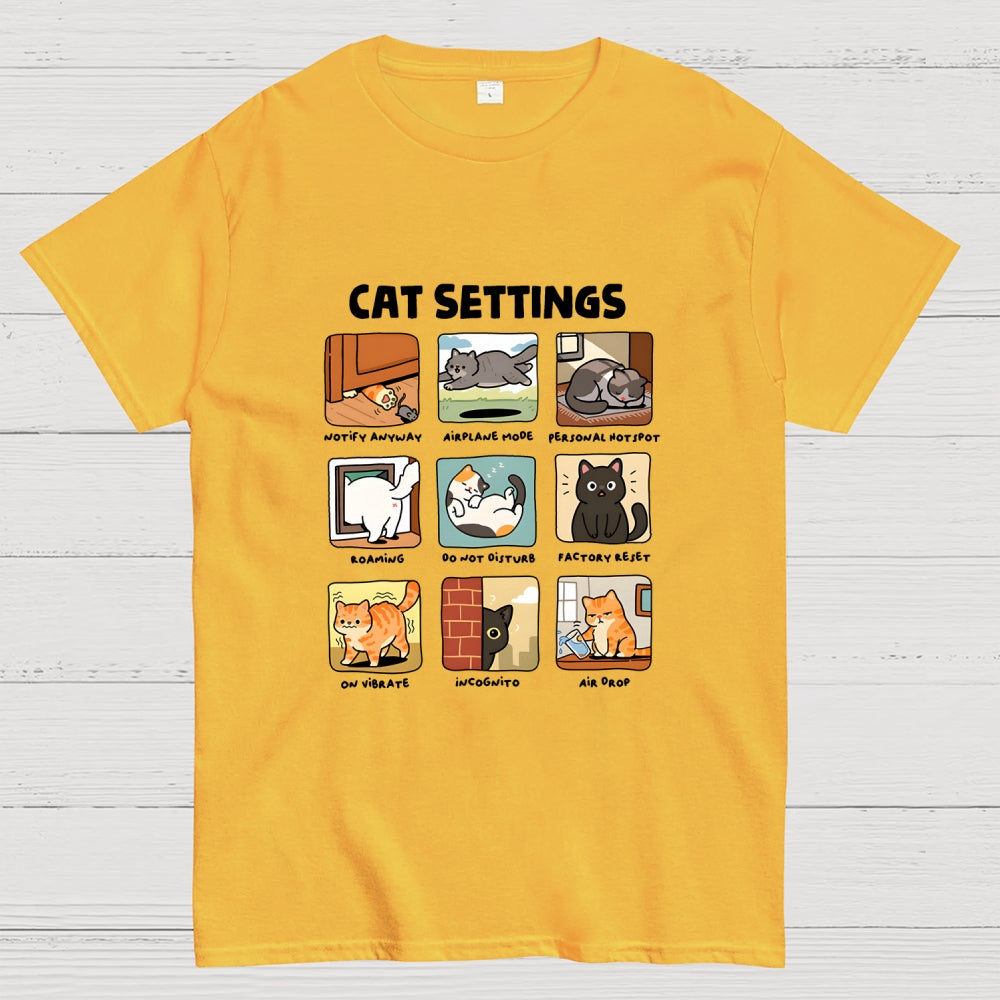 Cat Settings  T-Shirt