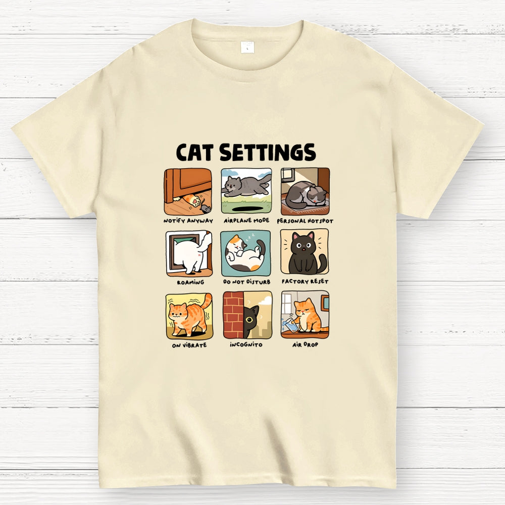 Cat Settings  T-Shirt