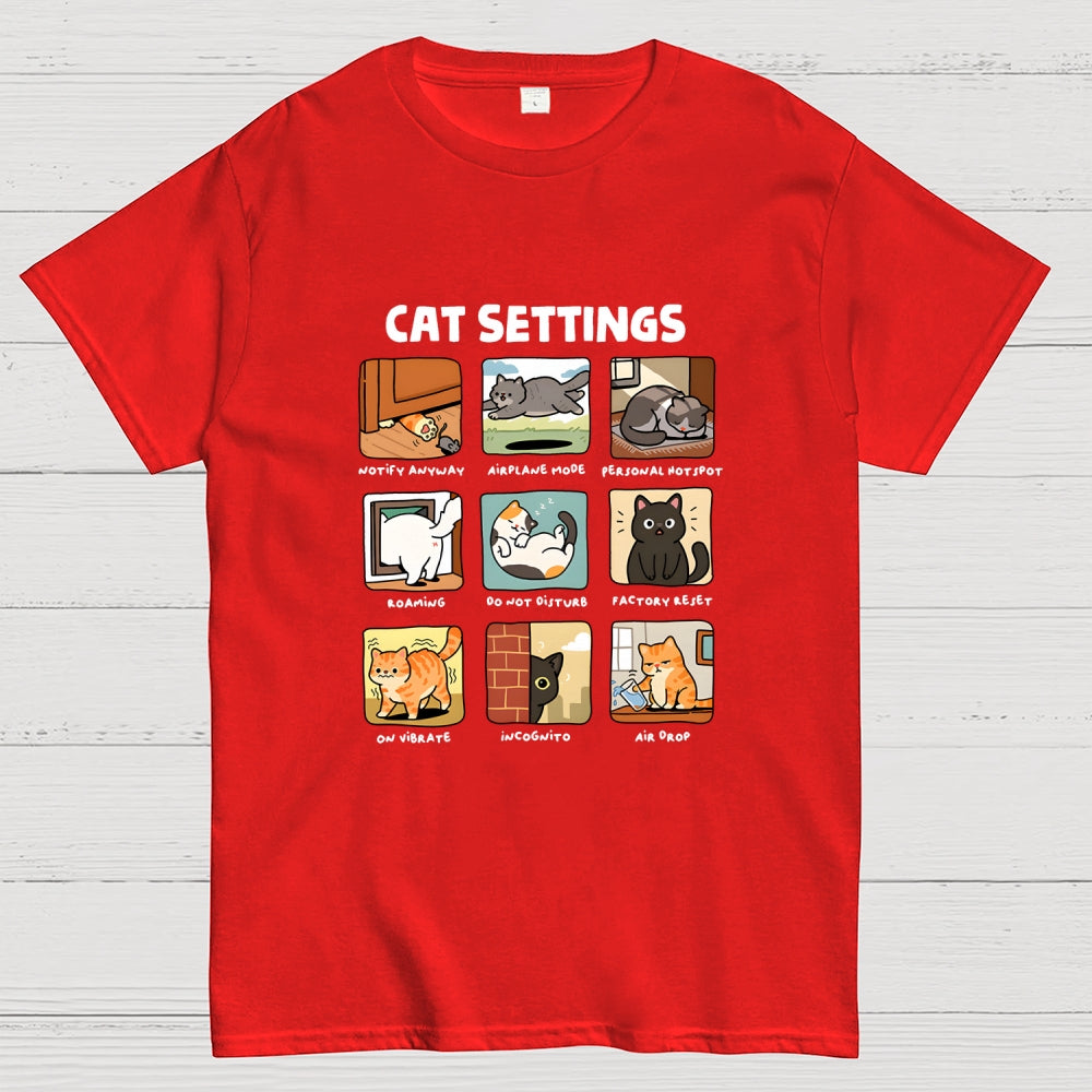 Cat Settings  T-Shirt