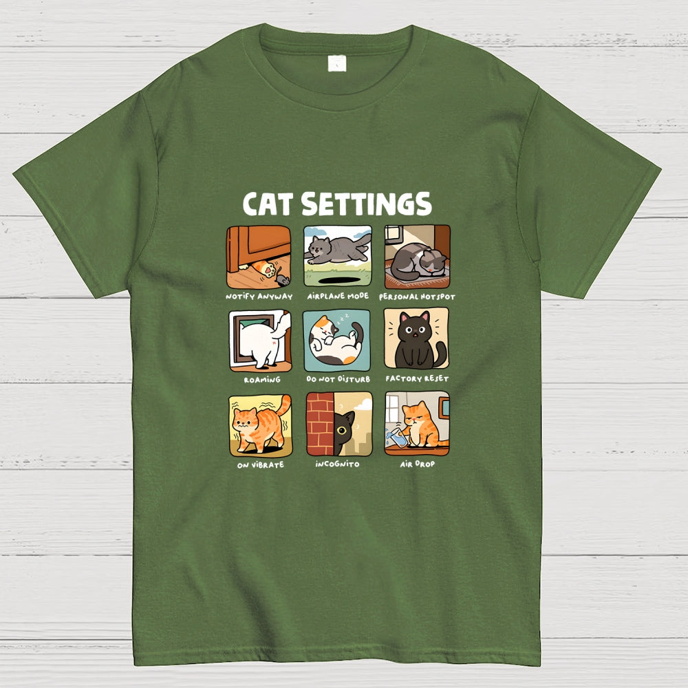 Cat Settings  T-Shirt