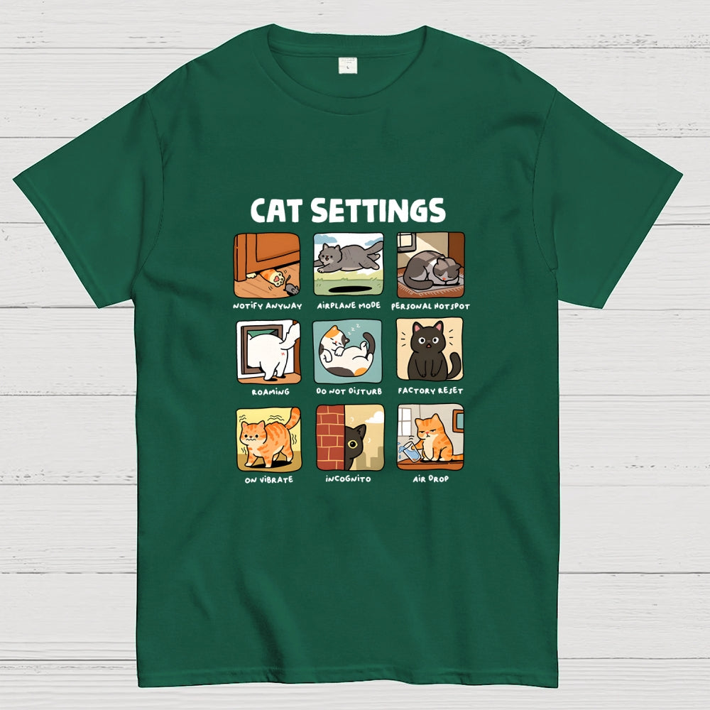 Cat Settings  T-Shirt
