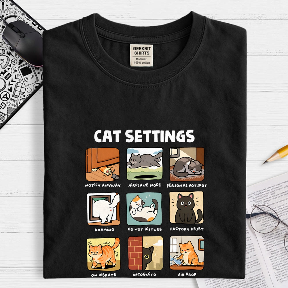 Cat Settings  T-Shirt