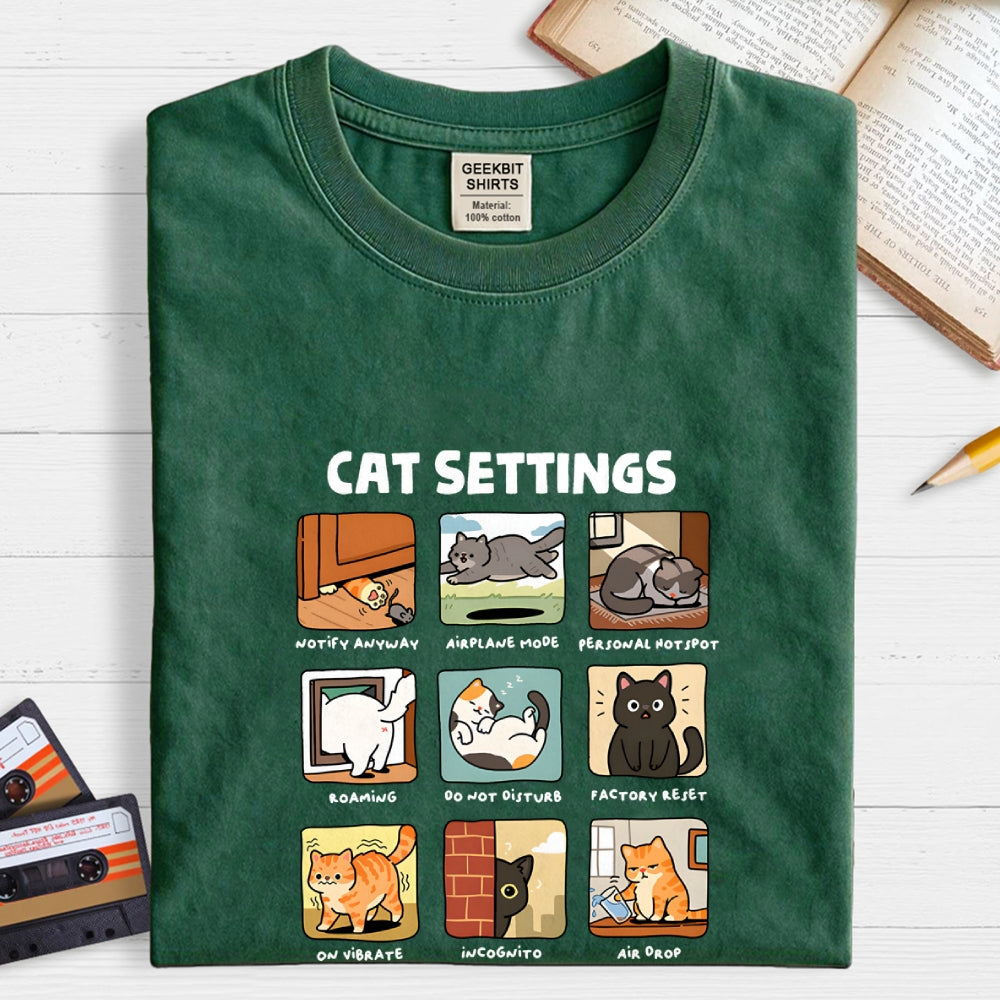 Cat Settings  T-Shirt