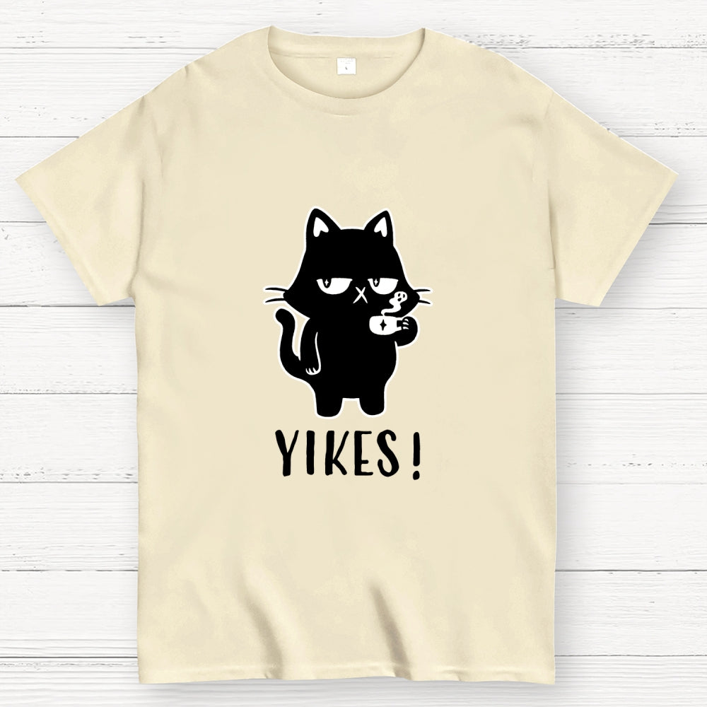Yikes! Black Cat  T-Shirt