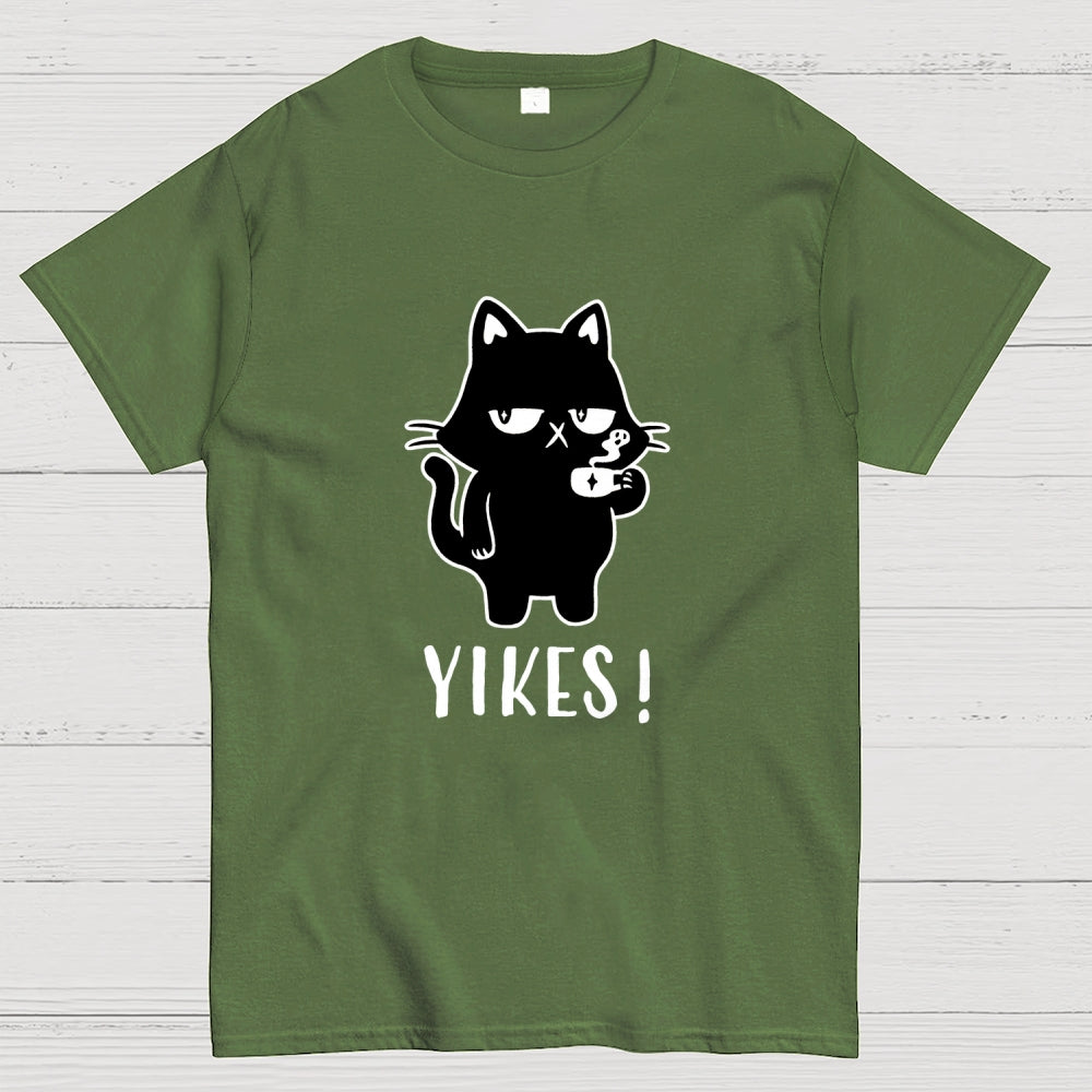 Yikes! Black Cat  T-Shirt