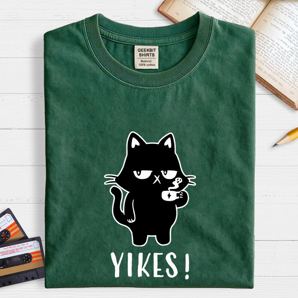 Yikes! Black Cat  T-Shirt
