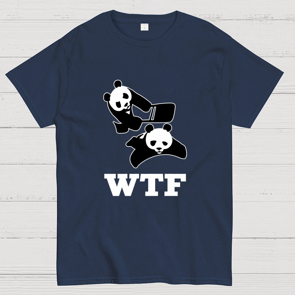 Wtf Panda Chainsaw Art Print  T-Shirt