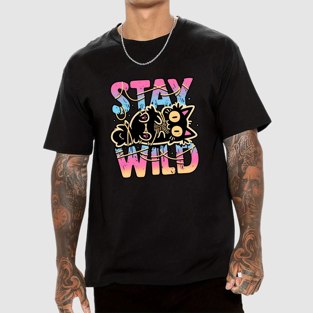 Wrapped In Chaos Cat  T-Shirt