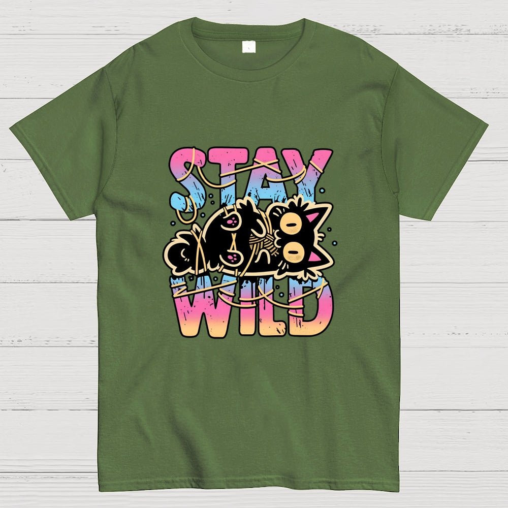 Wrapped In Chaos Cat  T-Shirt