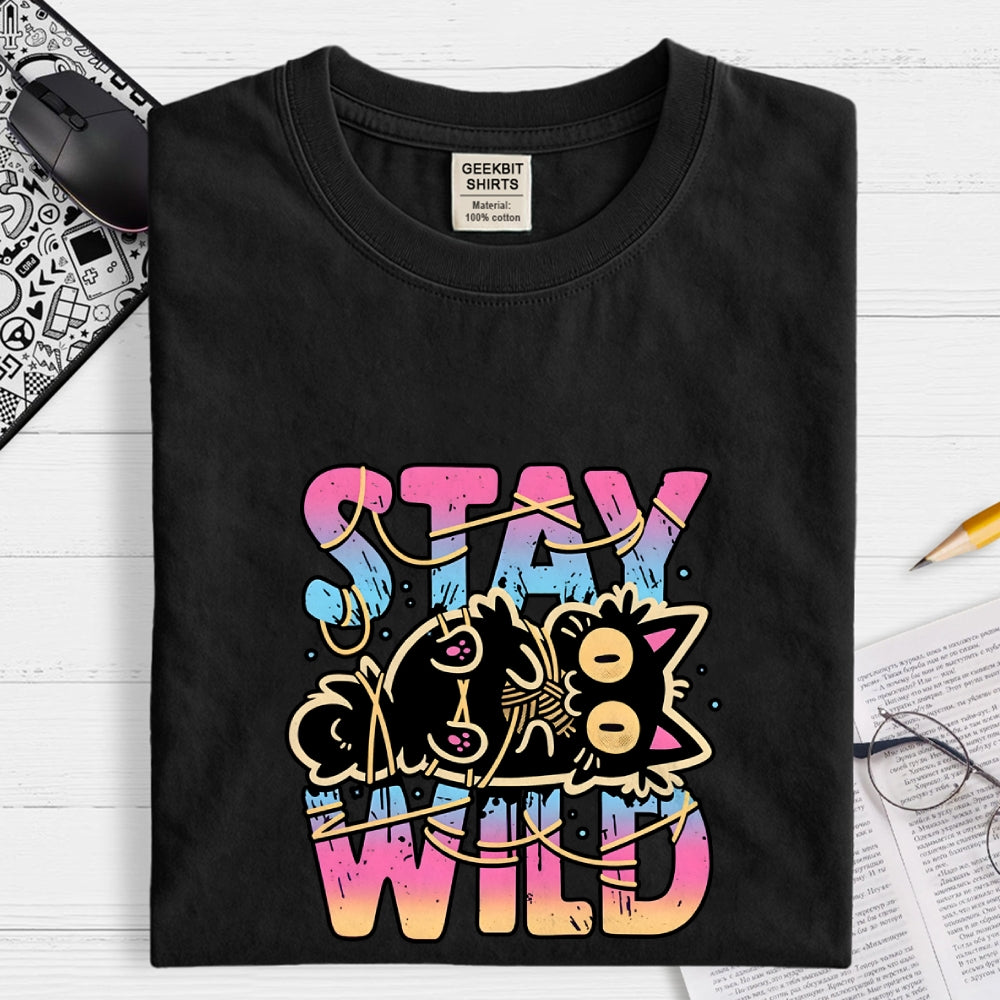 Wrapped In Chaos Cat  T-Shirt