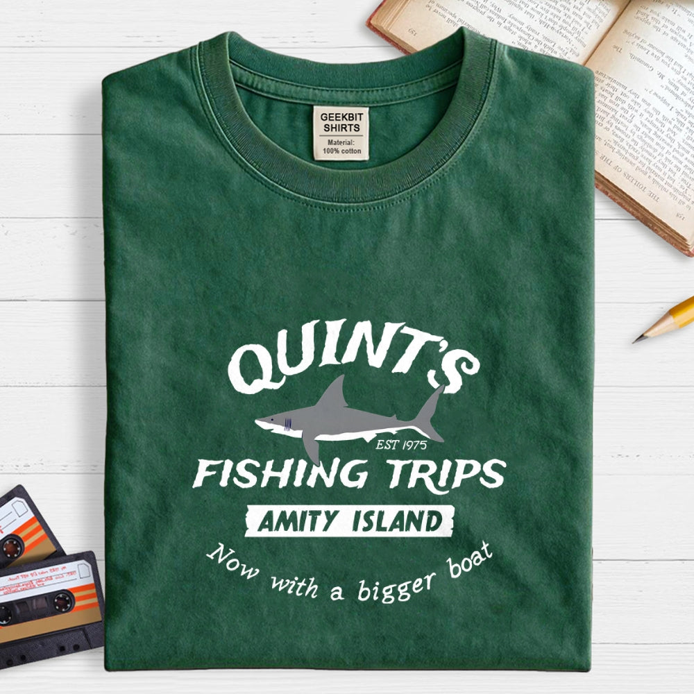 Quint's Fishing Trips Amity Island  T-Shirt