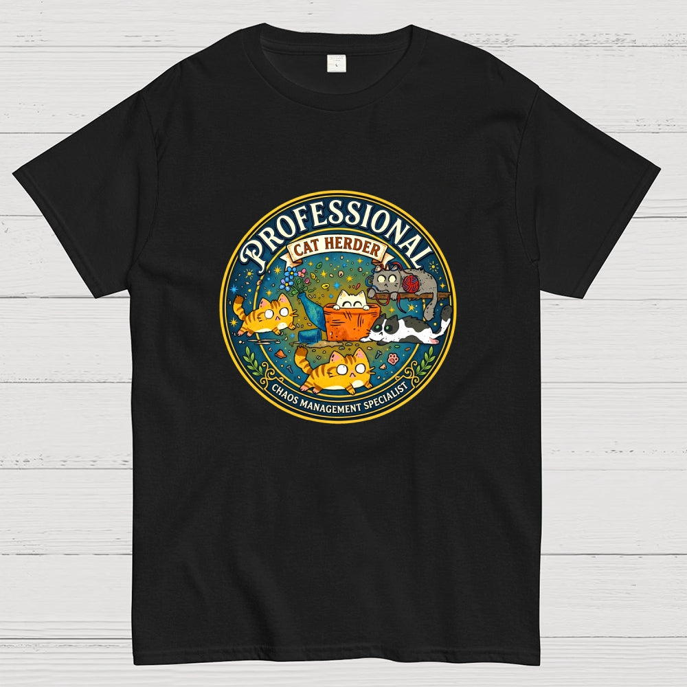 Professional Cat Herder Art Print  T-Shirt