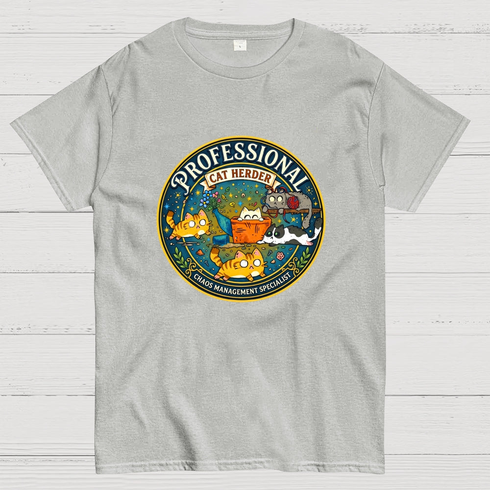 Professional Cat Herder Art Print  T-Shirt
