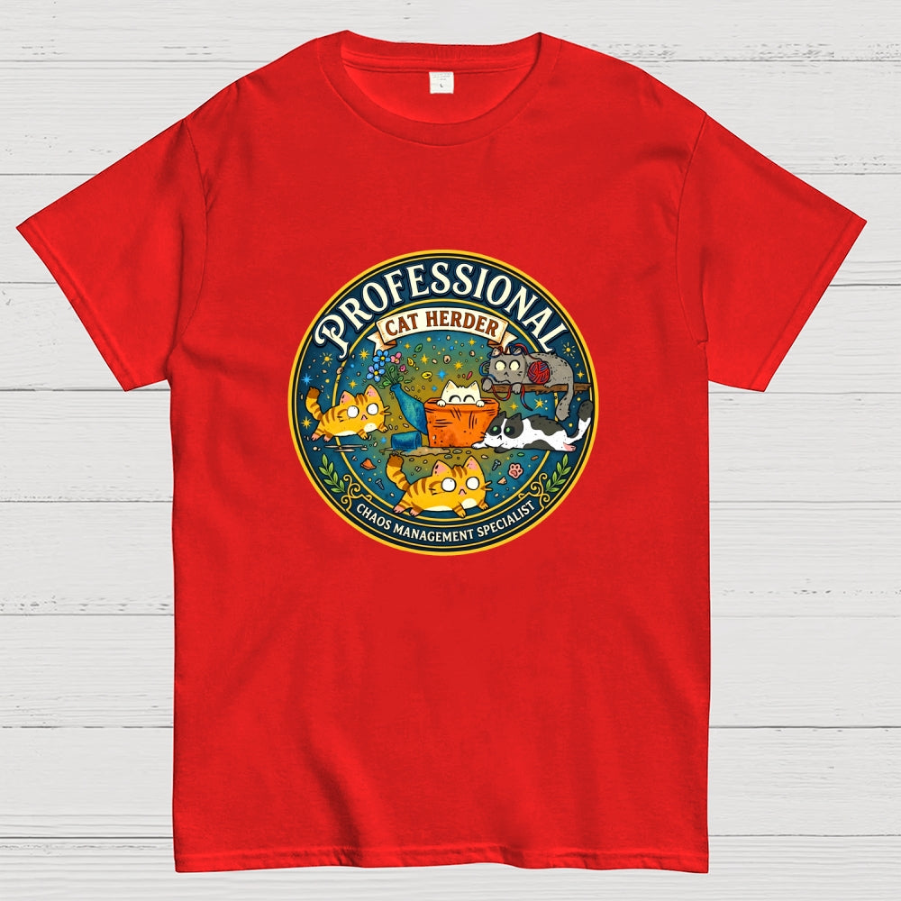 Professional Cat Herder Art Print  T-Shirt