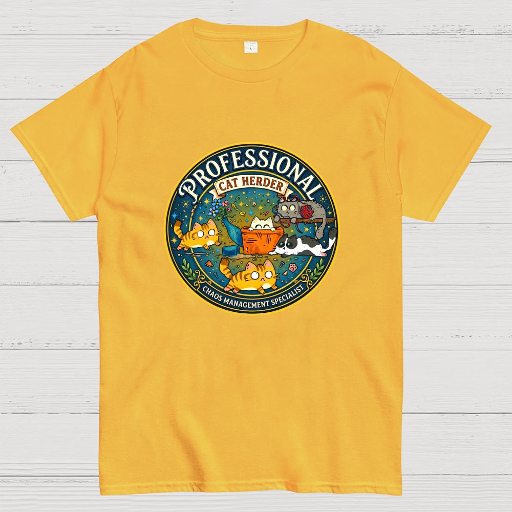 Professional Cat Herder Art Print  T-Shirt