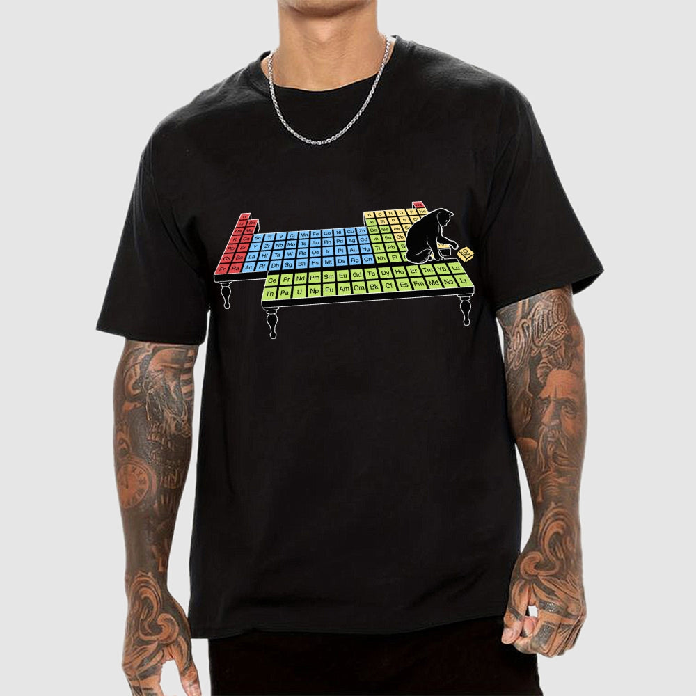 Felines Science Periodic Table Cat  T-Shirt