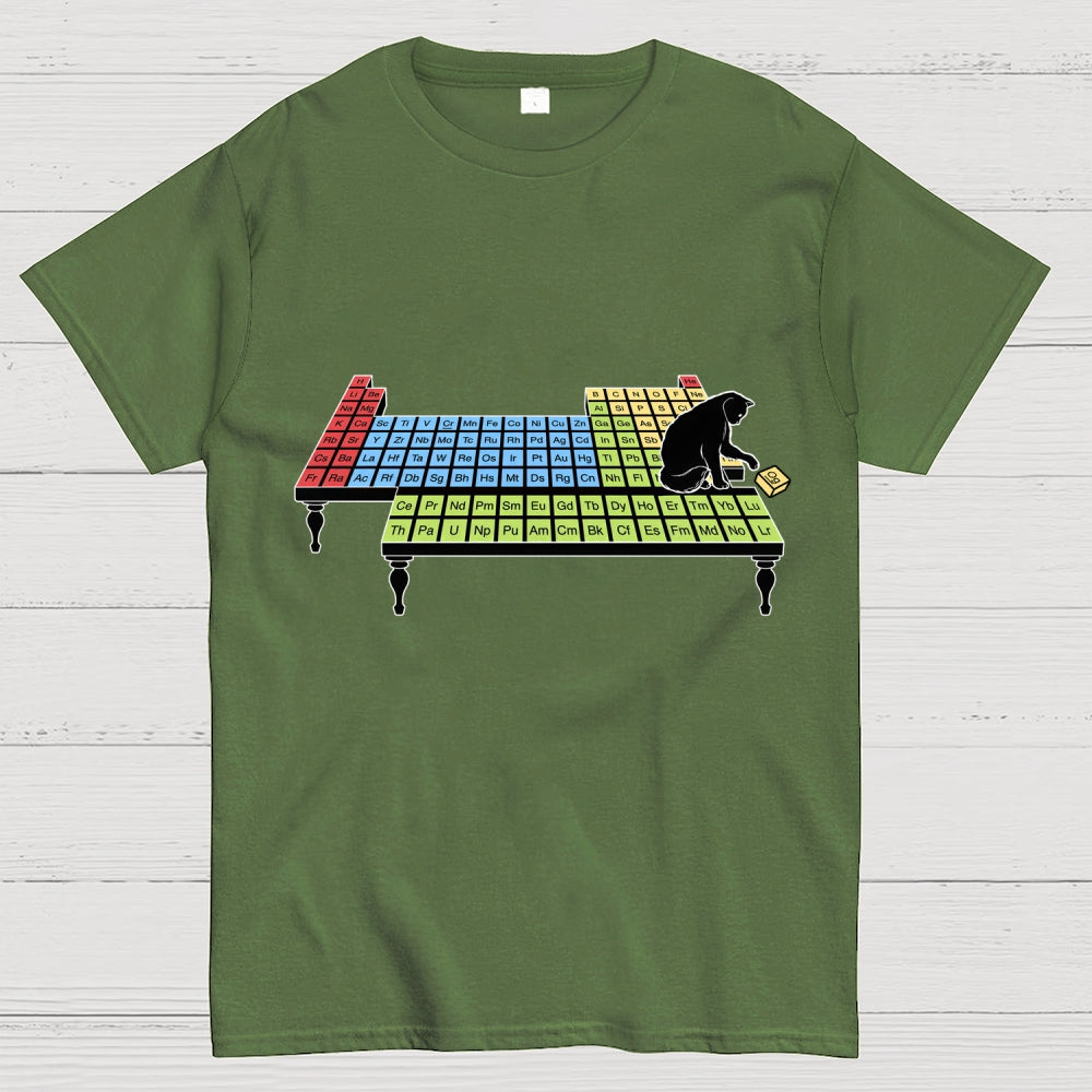 Felines Science Periodic Table Cat  T-Shirt