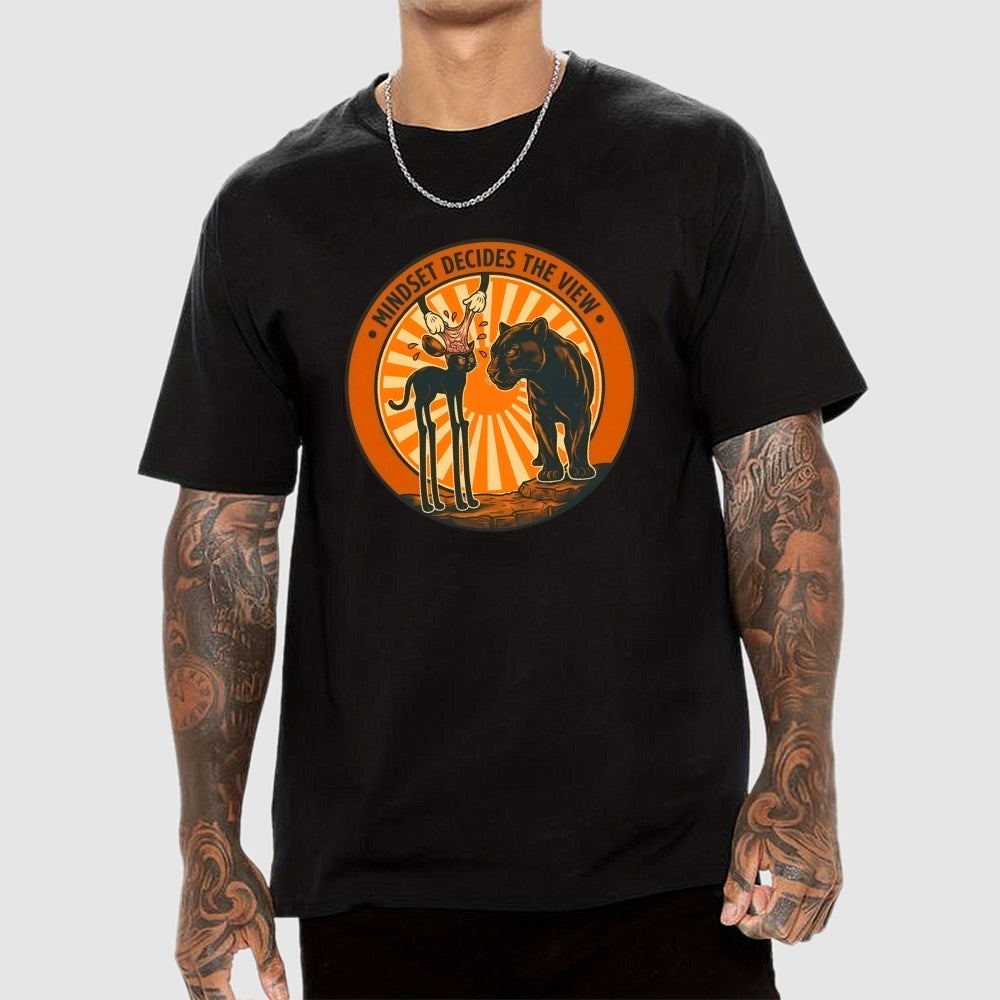 Mindset Decides The View  T-Shirt