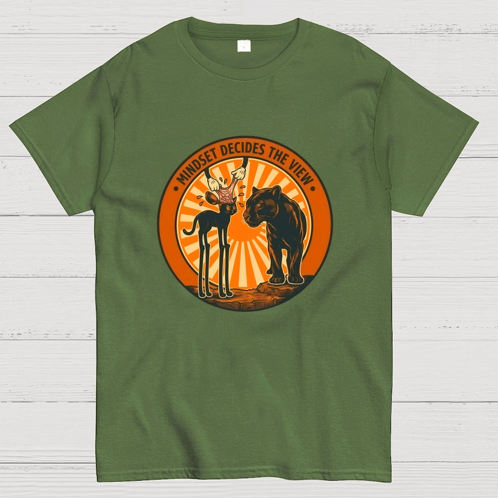 Mindset Decides The View  T-Shirt