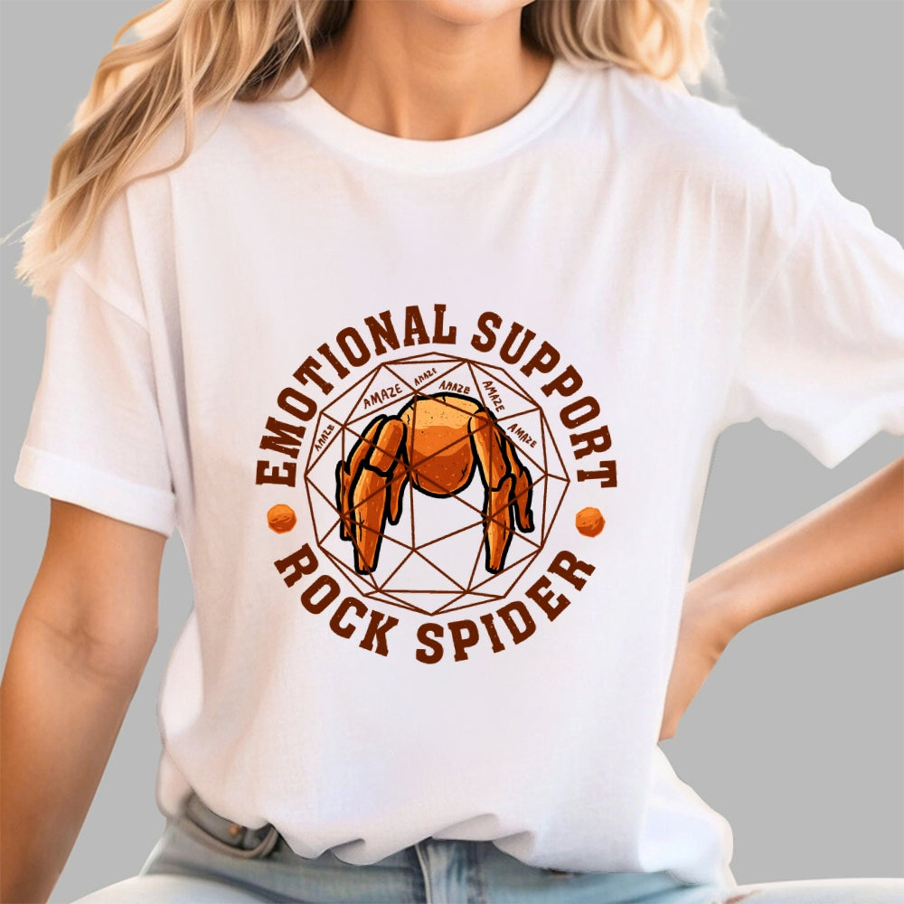 Emotional Support Rock Spider  T-Shirt