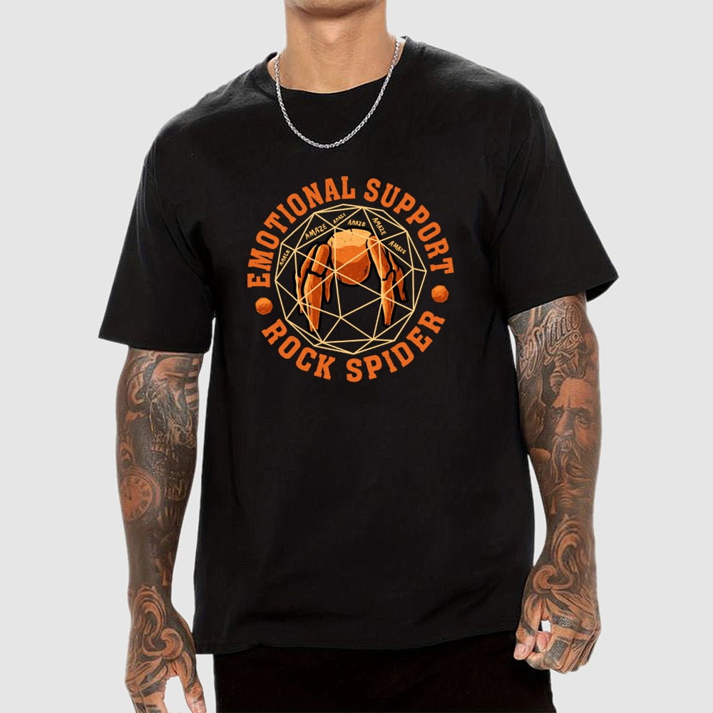Emotional Support Rock Spider  T-Shirt