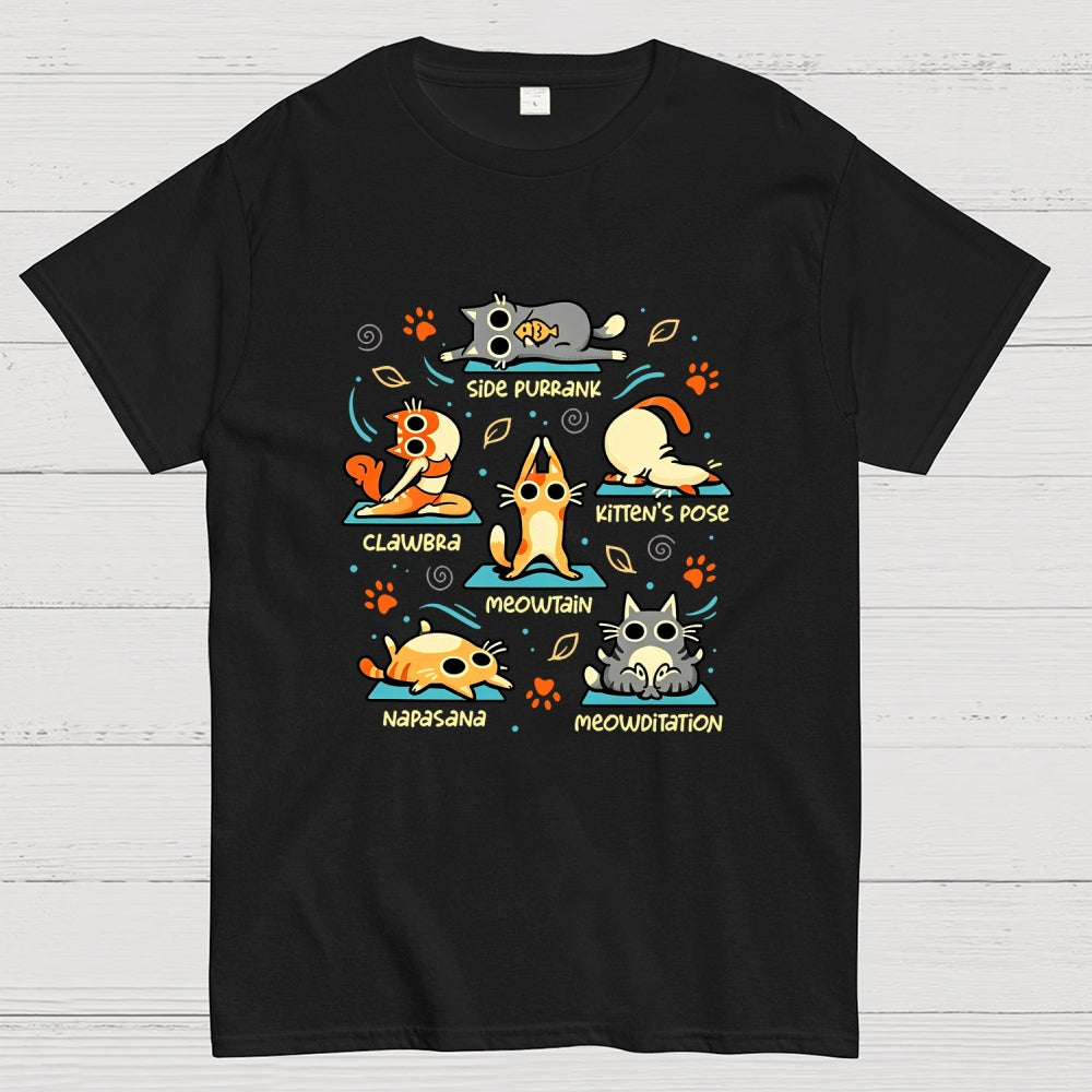Cat Yoga Poses  T-Shirt