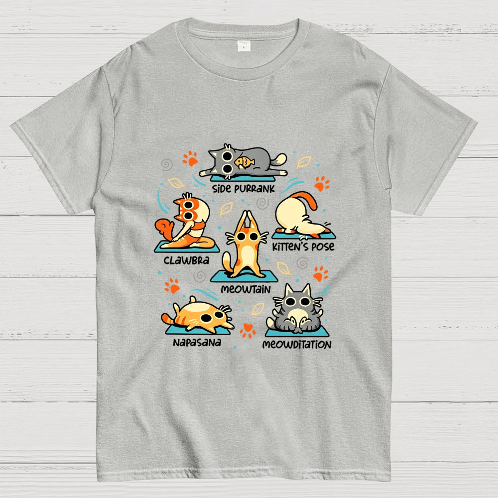 Cat Yoga Poses  T-Shirt