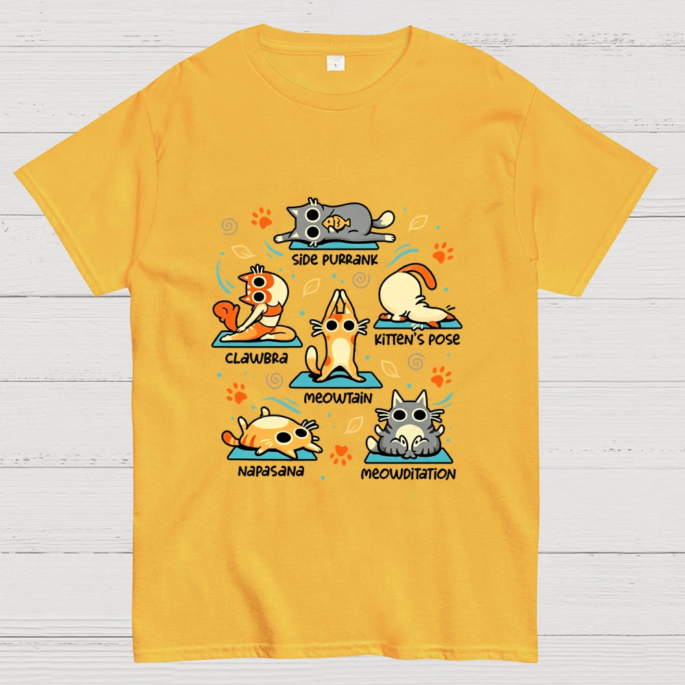 Cat Yoga Poses  T-Shirt