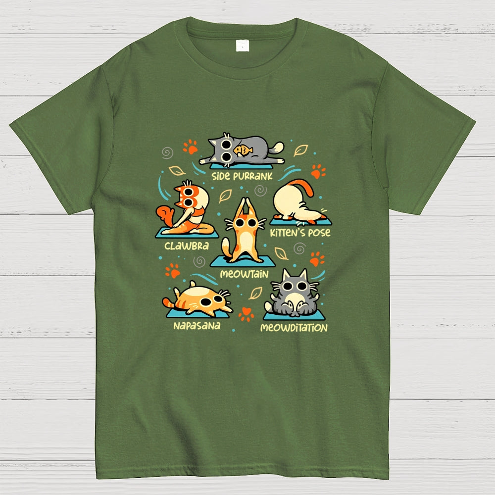 Cat Yoga Poses  T-Shirt