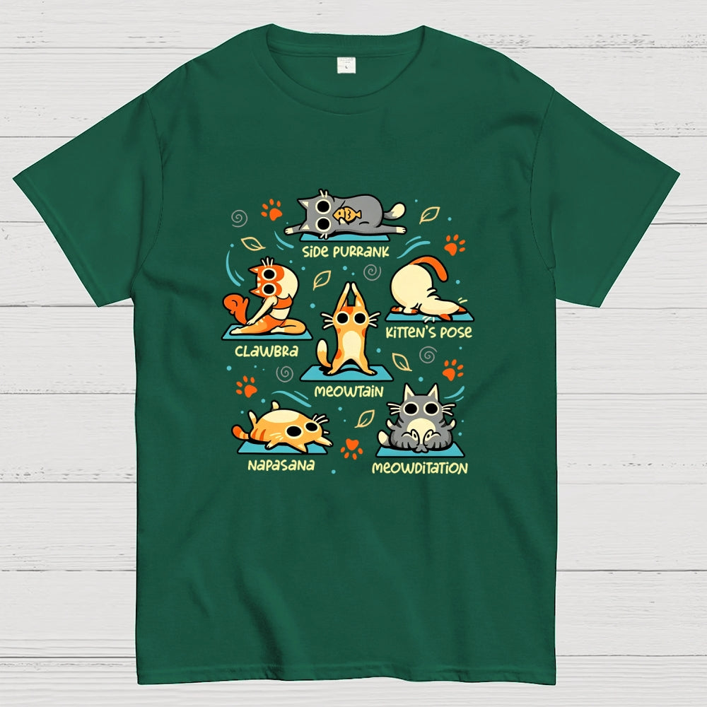 Cat Yoga Poses  T-Shirt