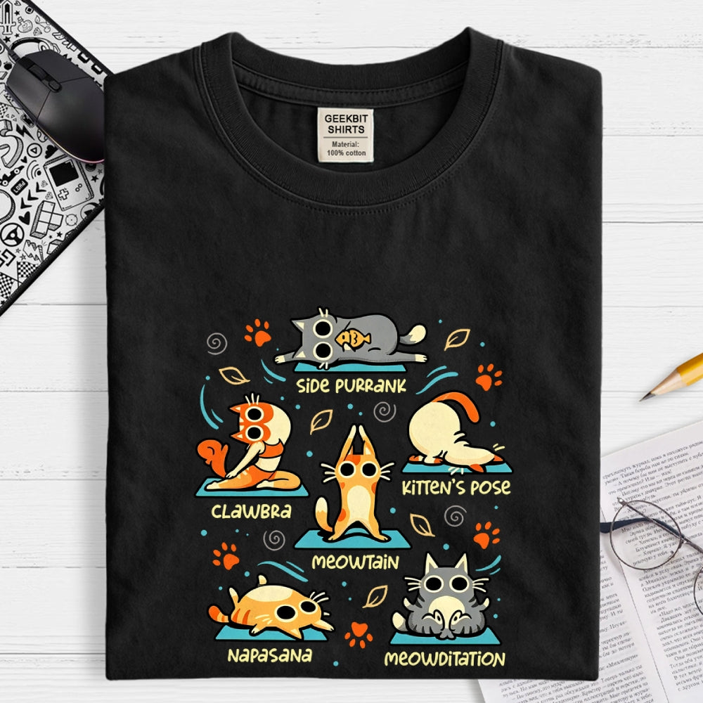 Cat Yoga Poses  T-Shirt