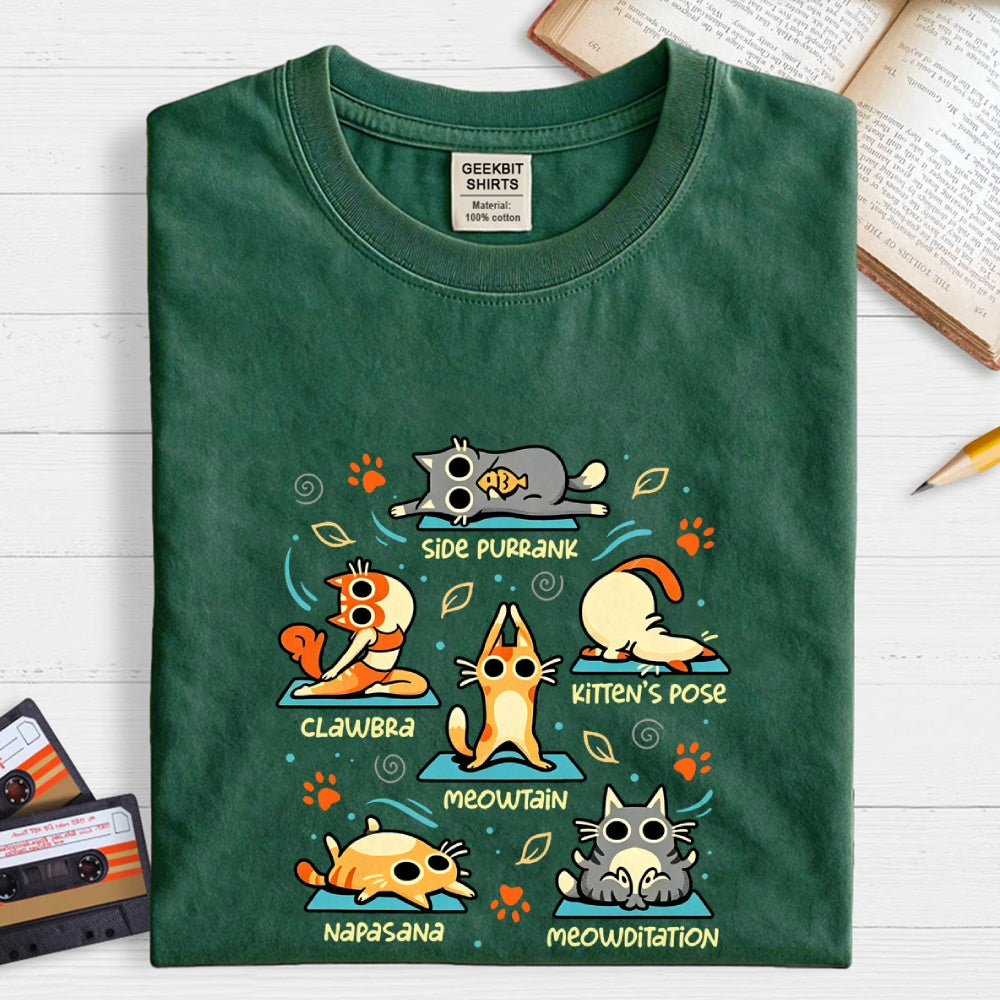 Cat Yoga Poses  T-Shirt